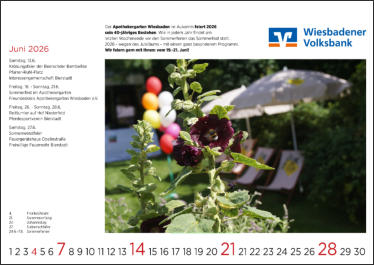 Bierstadt-Kalender 2026 I Buch VorOrt I Wiesbaden-Bierstadt